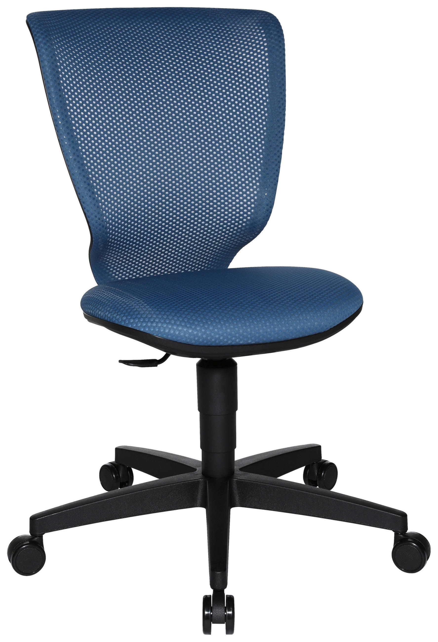 JUGENDDREHSTUHL Lederlook Petrol  - Petrol/Schwarz, Design, Textil (44/37-51/40cm) - Xora