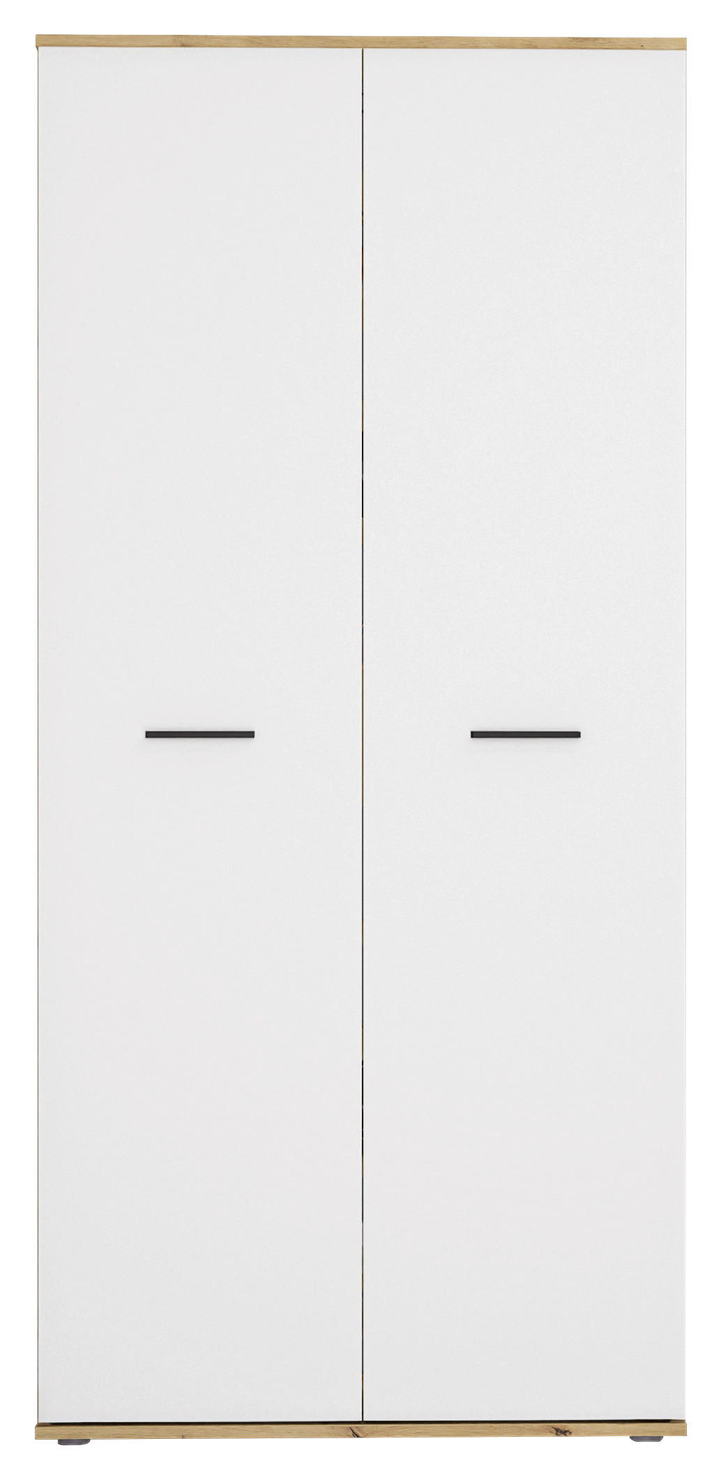 Thumbnail - Xora Schuhschrank, Weiß, Eiche Artisan, Kunststoff, 9 Fächer, 2 Schublade(n) Schubladen, 90x195x35 cm, Typenauswahl, ste...