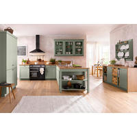 EINBAUKÜCHE VCN  - Salbeigrün, LIFESTYLE, Holzwerkstoff - Novel