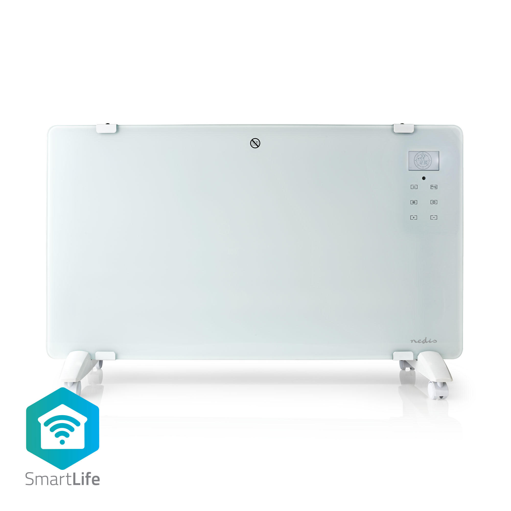 HEIZKÖRPER - Weiß, Basics, Glas (83/52/26cm) - Nedis SmartLife