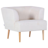 SESSEL in Cord Naturfarben  - Buchefarben/Naturfarben, Design, Holz/Textil (85/71/80cm) - Hom`in