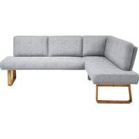 ECKBANK 240/174 cm  in Eichefarben, Hellgrau  - Eichefarben/Hellgrau, Design, Holz/Textil (240/174cm) - Dieter Knoll