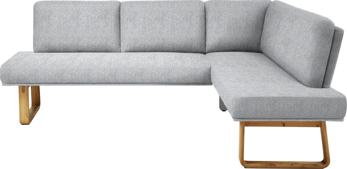 ECKBANK 240/174 cm  in Eichefarben, Hellgrau  - Eichefarben/Hellgrau, Design, Holz/Textil (240/174cm) - Dieter Knoll