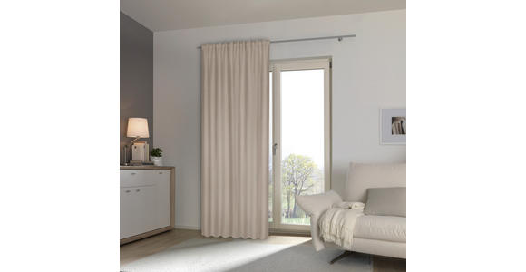 FERTIGVORHANG blickdicht  - Beige, KONVENTIONELL, Textil (140/300cm) - Esposa