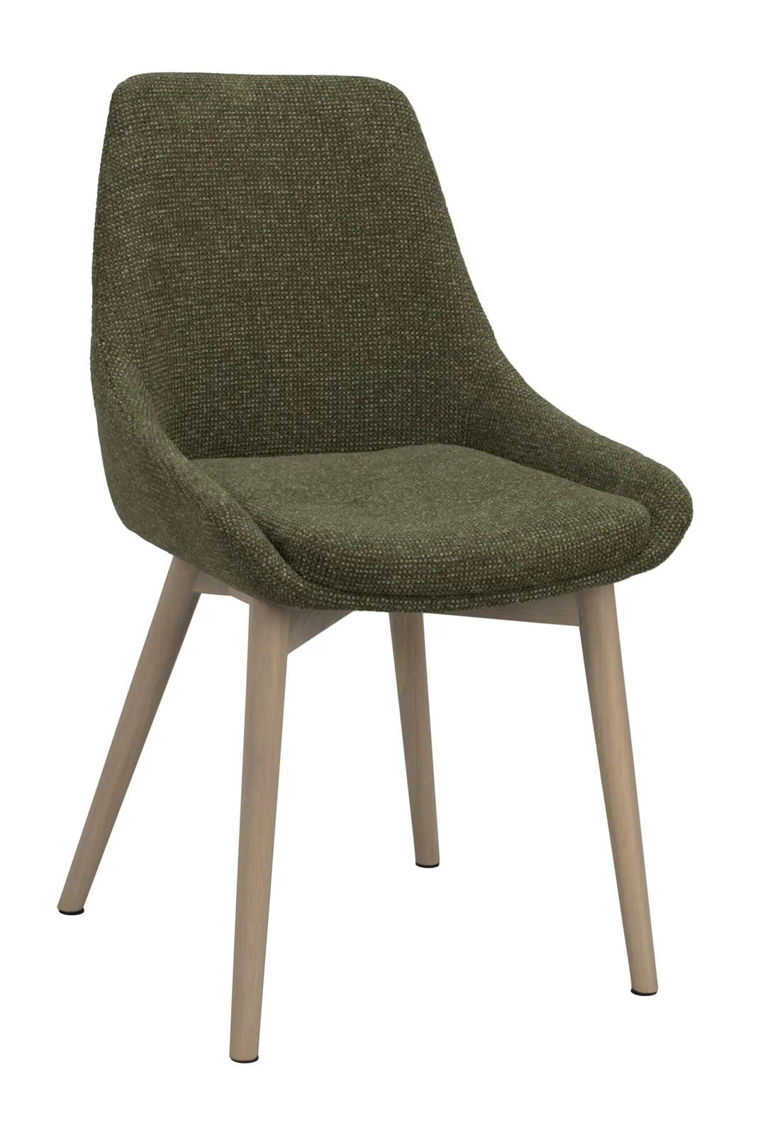 STOL     - ek Bianco/grön, Klassisk, metall/trä (49/85/55cm) - Rowico