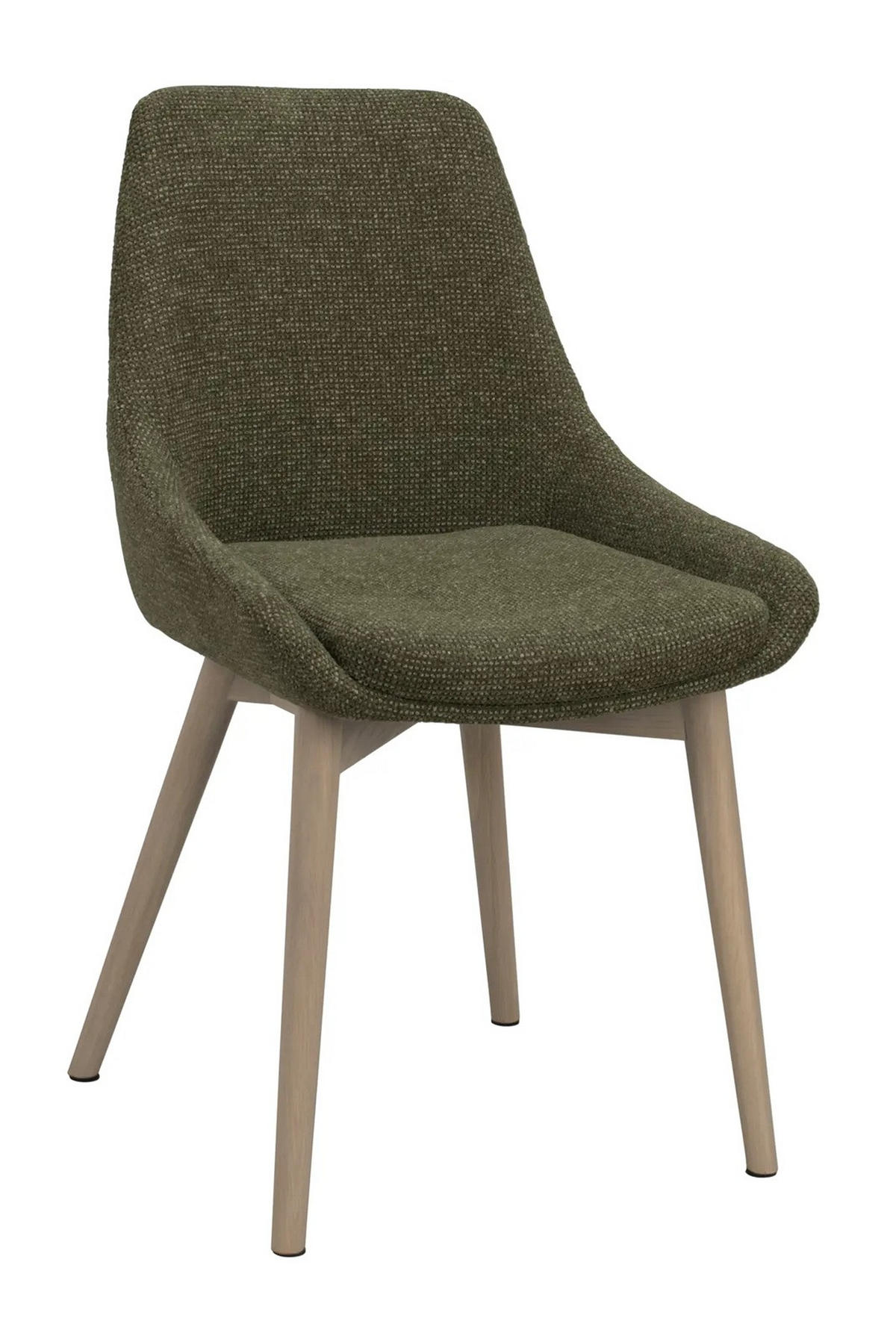 STOL     - ek Bianco/grön, Klassisk, metall/trä (49/85/55cm) - Rowico