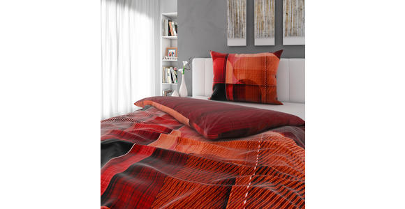 WENDEBETTWÄSCHE Satin 140/200 cm - Terracotta, Design, Textil (140/200cm) - Novel