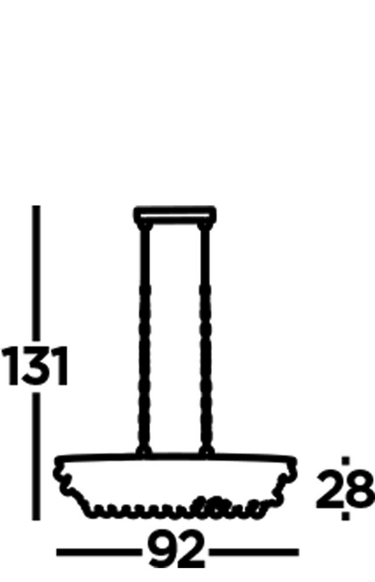HÄNGELEUCHTE 30/28/92 cm  - Design, Glas/Metall (30/28/92cm)