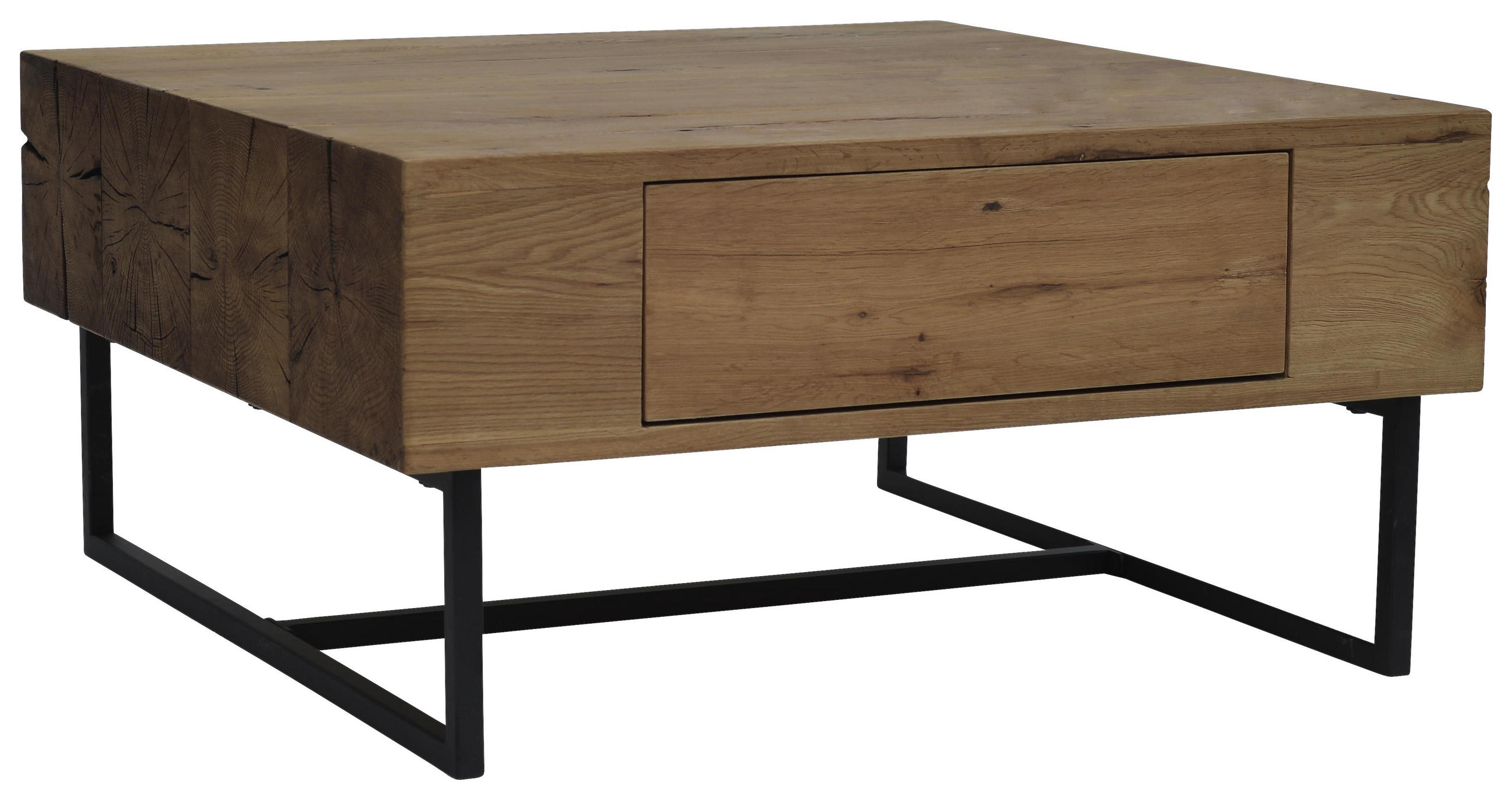 Couchtisch in Holz, Metall, Holzwerkstoff 80/79,4/40 cm