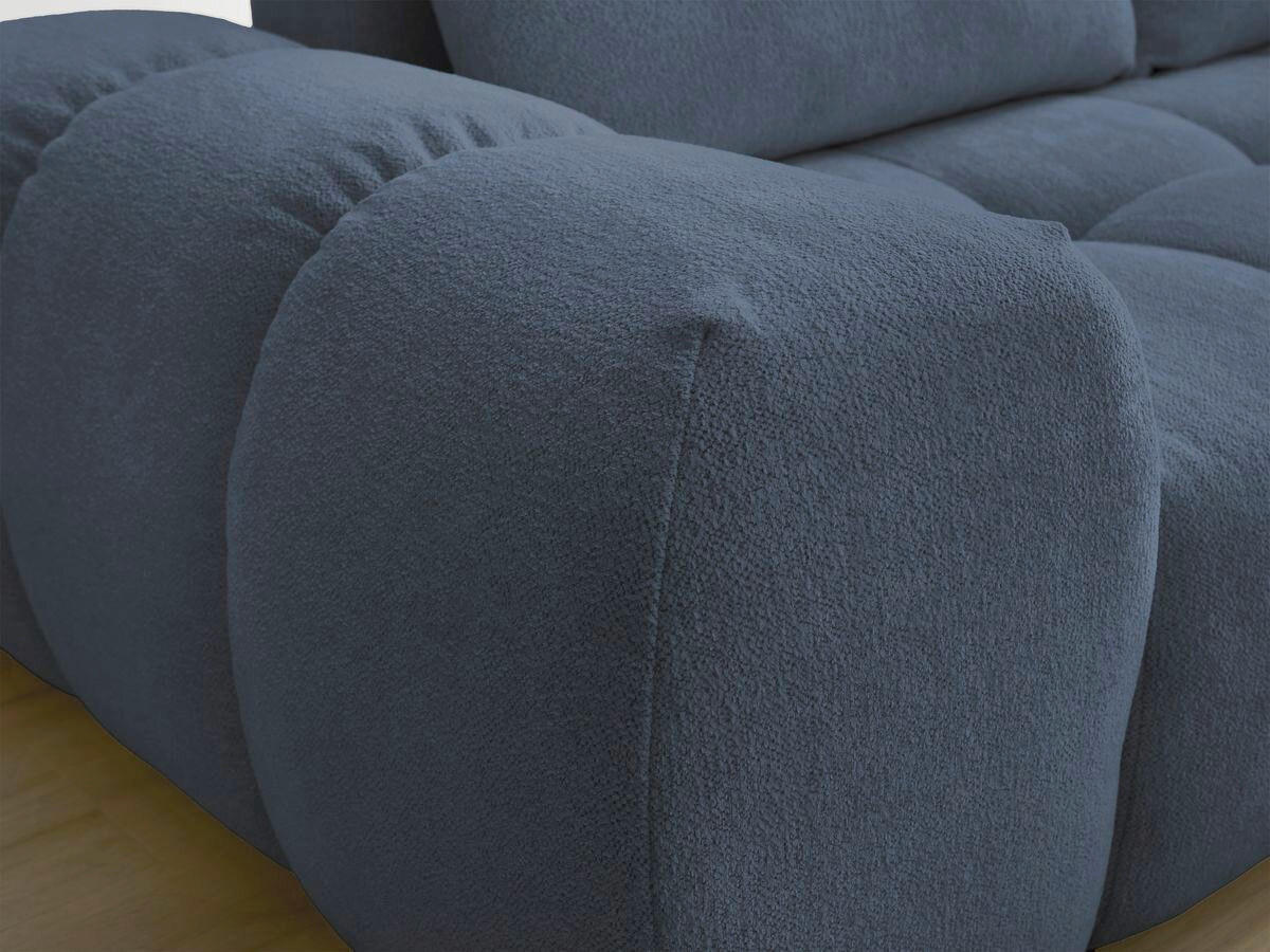 SCHLAFSOFA Flachgewebe Dunkelblau  - Schwarz/Dunkelblau, MODERN, Kunststoff/Textil (278/115/90cm)