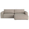 ECKSOFA in Webstoff Beige  283/175 cm  - Beige/Schwarz, MODERN, Kunststoff/Textil (283/175cm) - MID.YOU