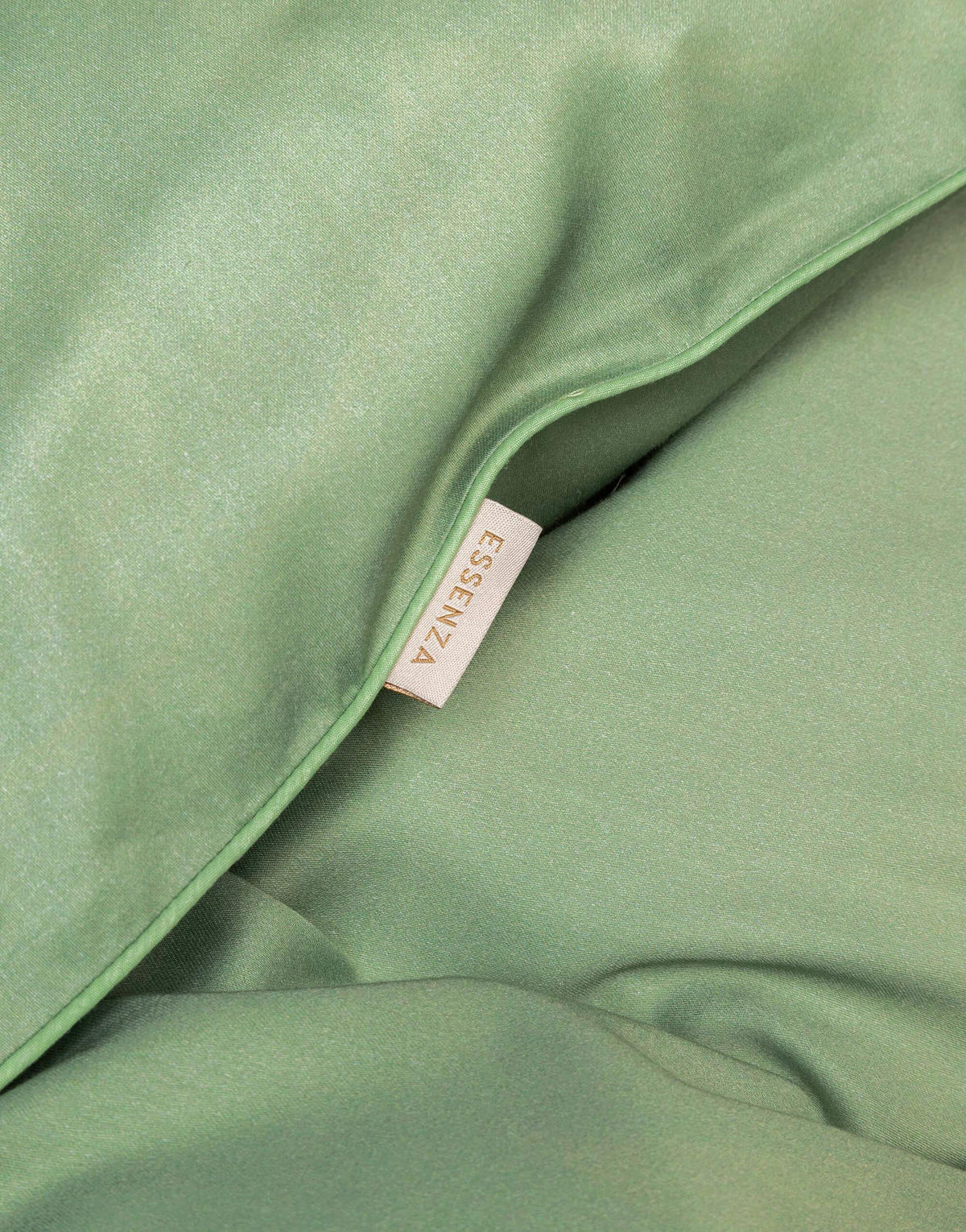 BETTWÄSCHE Madia Satin 135/200 cm  - Grün, KONVENTIONELL, Textil (135/200cm) - Essenza