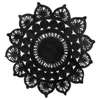 PREPROGA IZ JUTE - črna, Basics, tekstil (118cm)