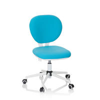 OTOČNÁ ŽIDLE PRO MLÁDEŽ, tyrkysová - tyrkysová, Basics, plast (43/82-95/56cm) - MID.YOU