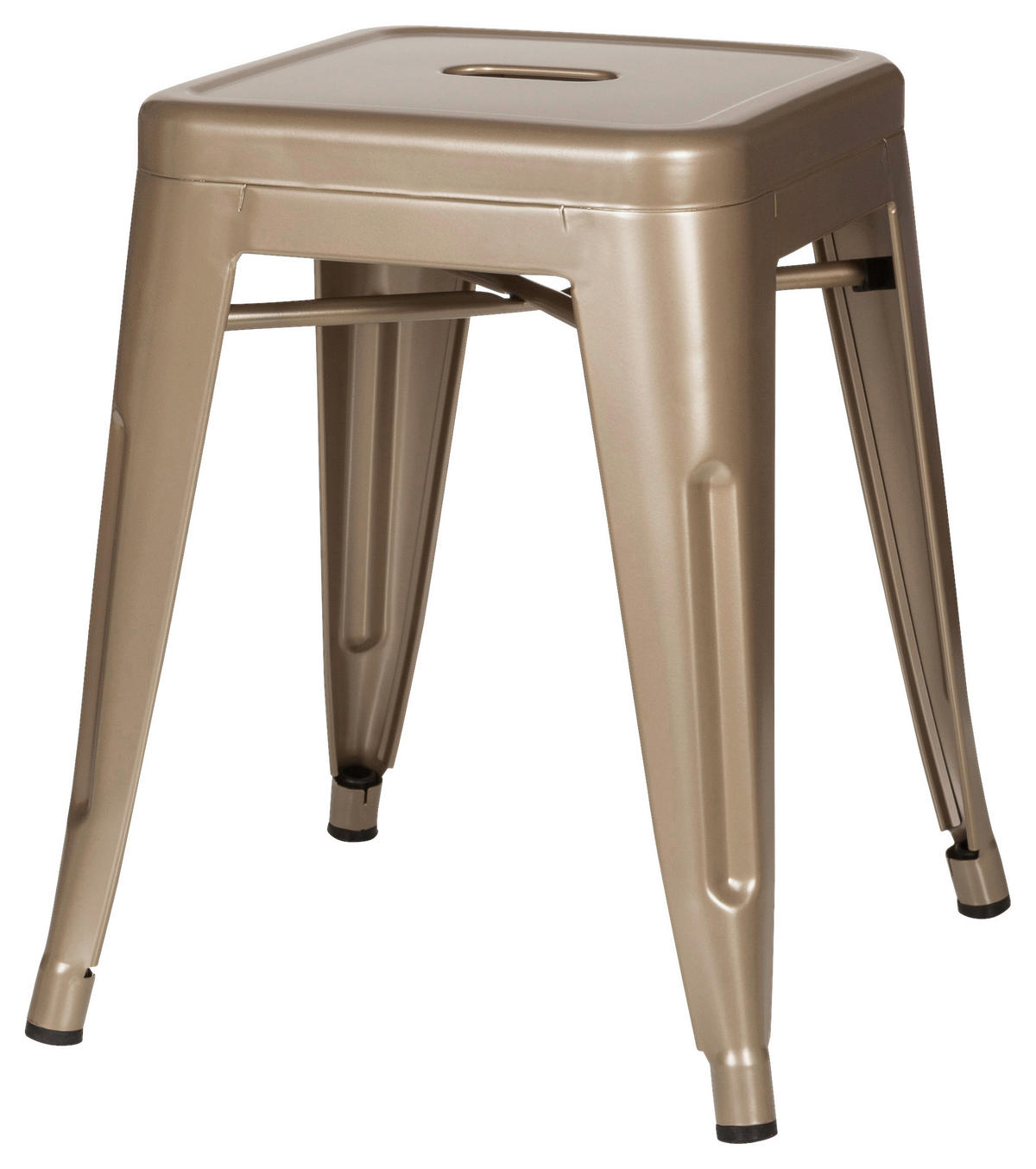 HOCKER Champagner  - Champagner, Basics, Metall (39/46/39cm) - MID.YOU