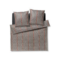 BETTWÄSCHE 3-teilig Leo Stripe Makosatin 200/200 cm  - Taupe, Design, Textil (200/200cm) - Joop!