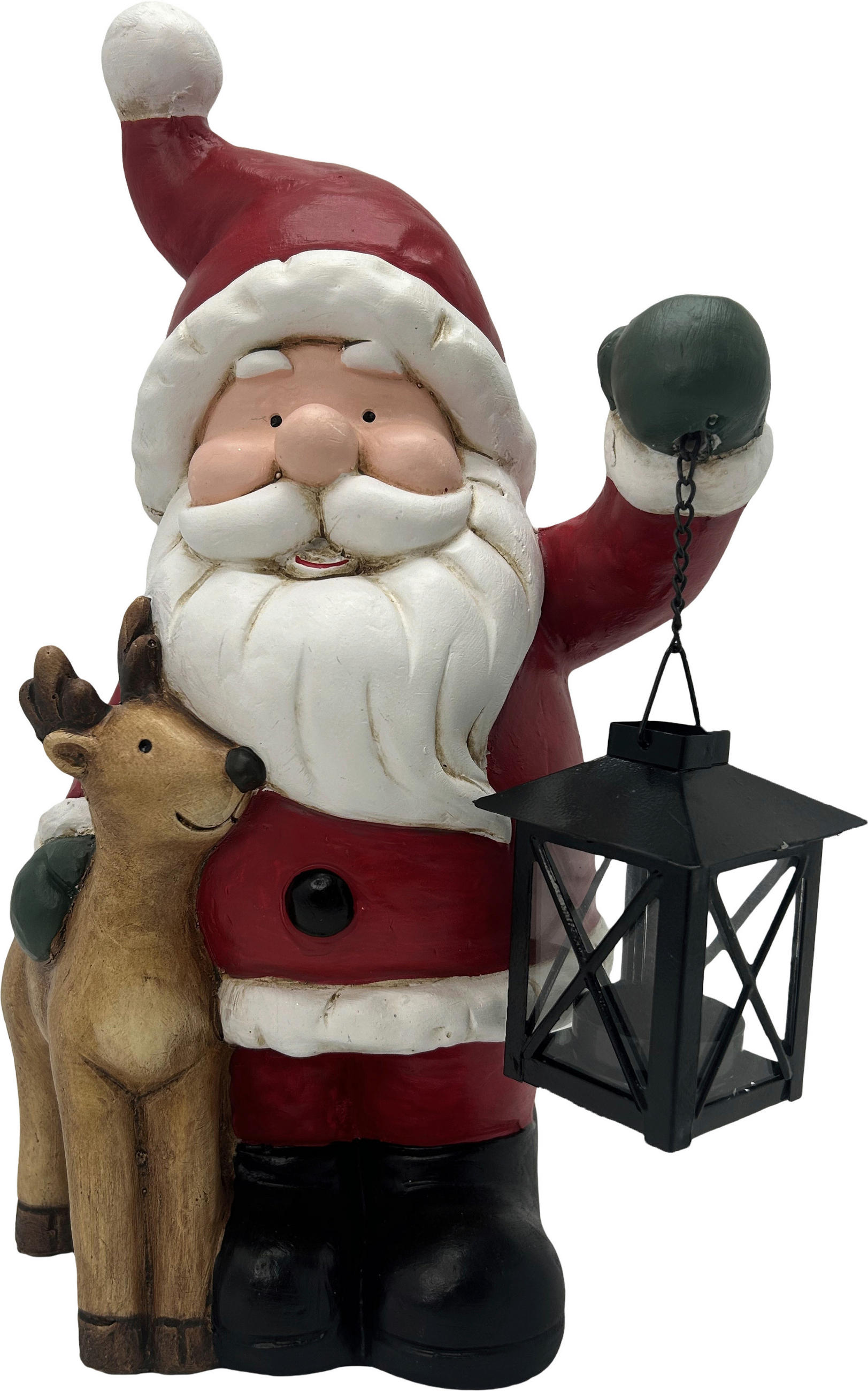 TÉLAPÓ - barna/fekete, Lifestyle, kő/fém (22/40/16cm) - X-Mas