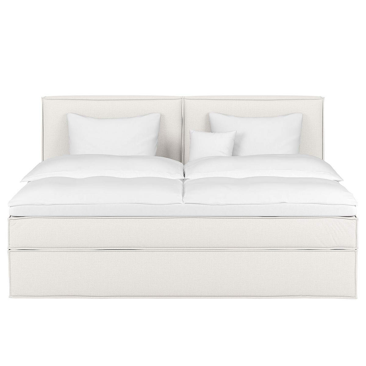 BOXSPRINGBETT 240/200 cm  in Creme  - Creme, Design, Textil (240/200cm) - home24
