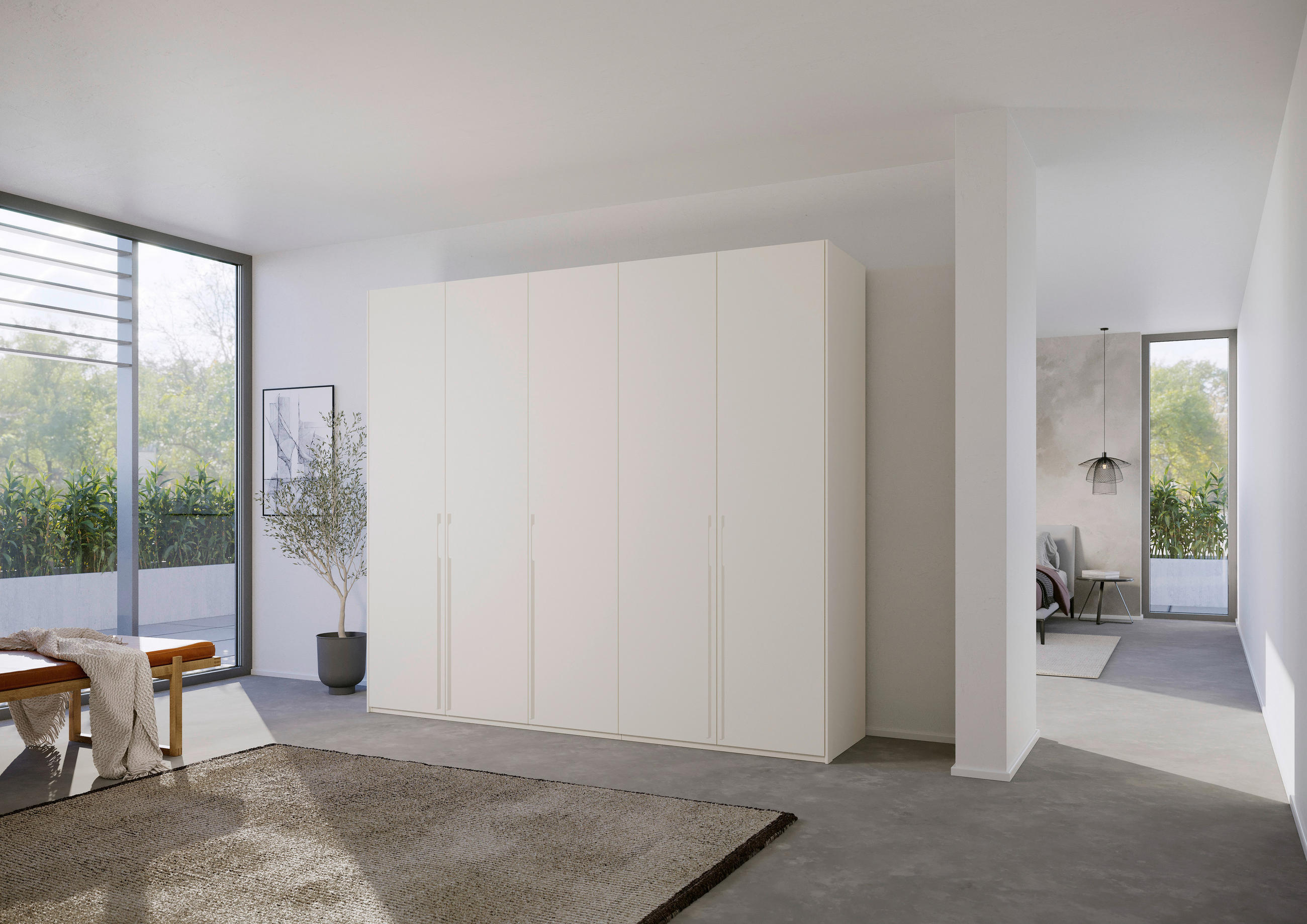 DREHTÜRENSCHRANK in Weiss  - Weiss, Trend, Holzwerkstoff/Metall (251/223/60cm) - Novel