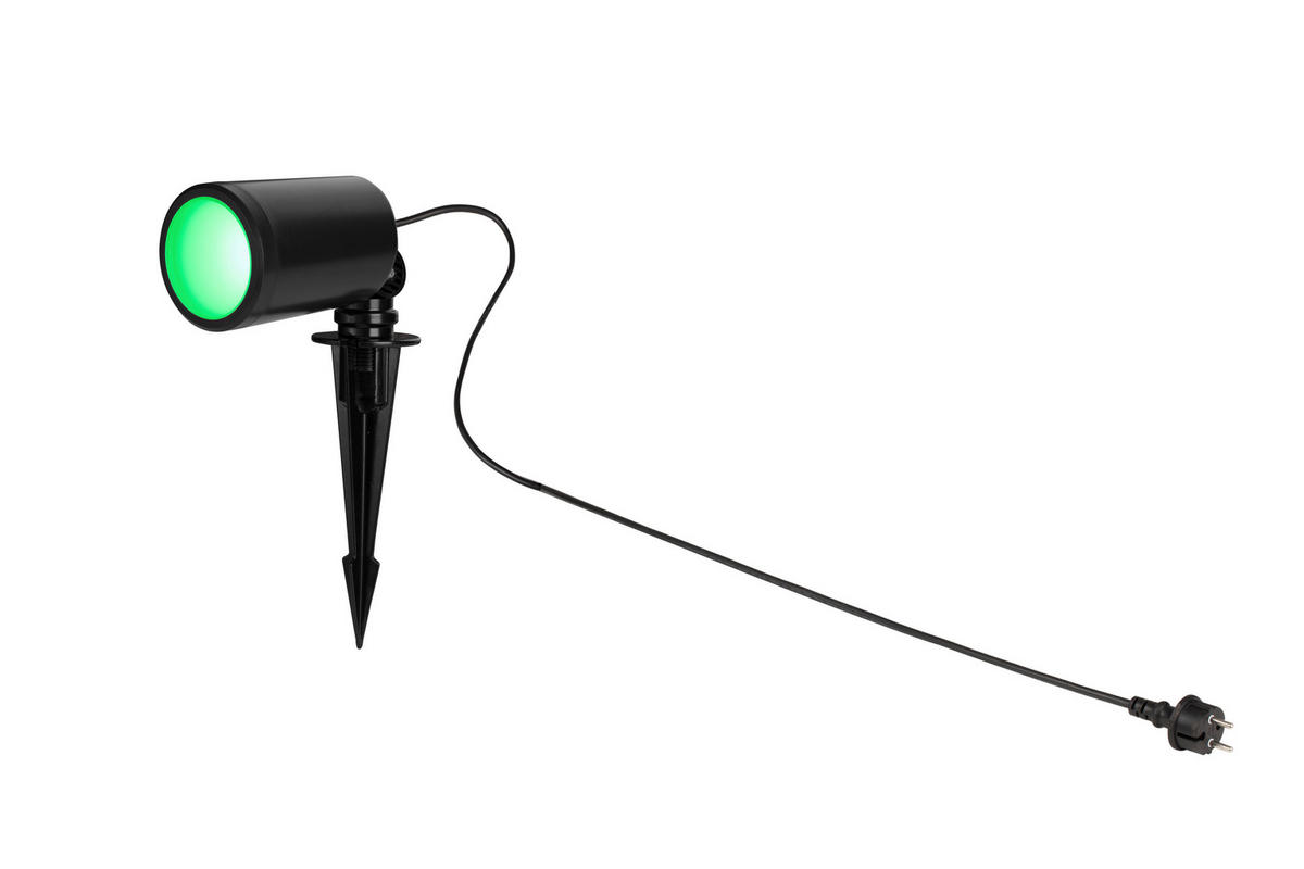 ZUNANJA LED-SVETILKA        6,6/11,6 cm       - črna, Basics, kovina/umetna masa (6,6/11,6cm) - Ambia Garden