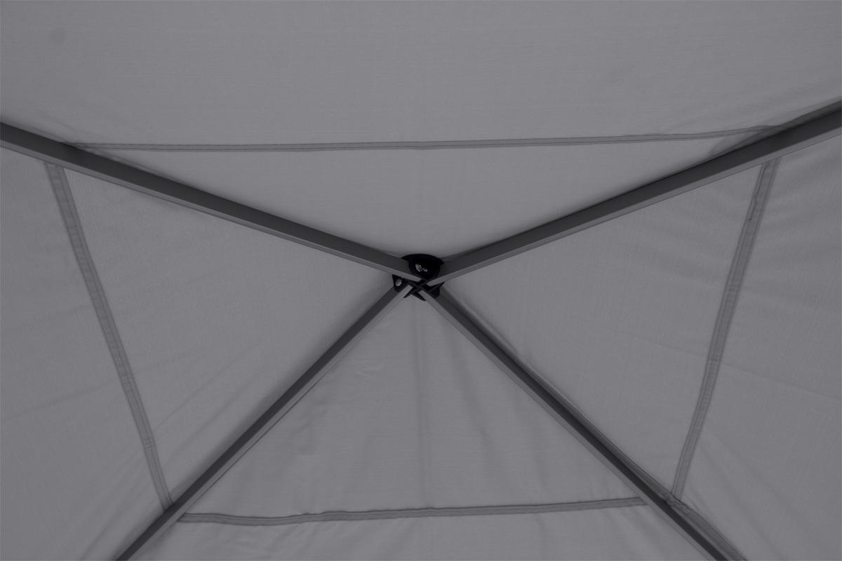 PAVILLON 300/260/300 cm Stahl  - Grau, KONVENTIONELL, Textil/Metall (300/260/300cm) - Siena Garden