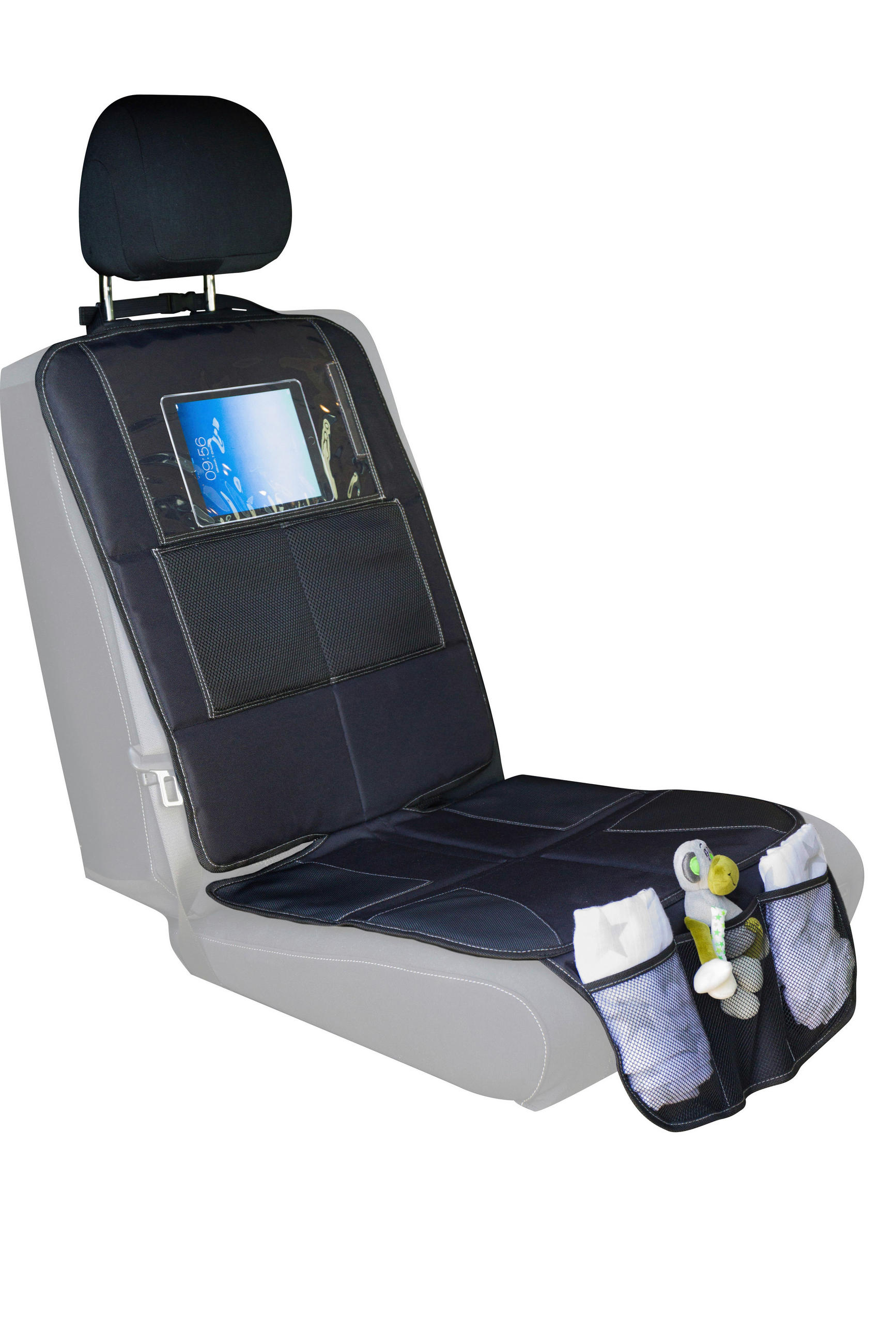 KINDERSITZUNTERLAGE Luxus  - Schwarz, Basics, Kunststoff (123/47,5cm) - My Baby Lou