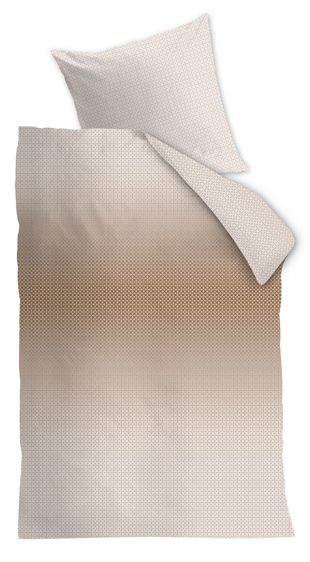 BETTWÄSCHE Nadea Satin 160/210 cm  - Sandfarben, Basics, Textil (160/210cm) - Novel