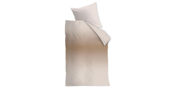 BETTWÄSCHE Nadea Satin 160/210 cm  - Sandfarben, Basics, Textil (160/210cm) - Novel