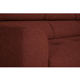 ECKSOFA  in Chenille Rostfarben  280/205 cm  - Rostfarben/Schwarz, Design, Textil/Metall (280/205cm) - Xora