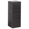 MIDISCHRANK 30,5/81/32 cm  - Dunkelbraun/Silberfarben, MODERN, Glas/Holzwerkstoff (30,5/81/32cm) - MID.YOU