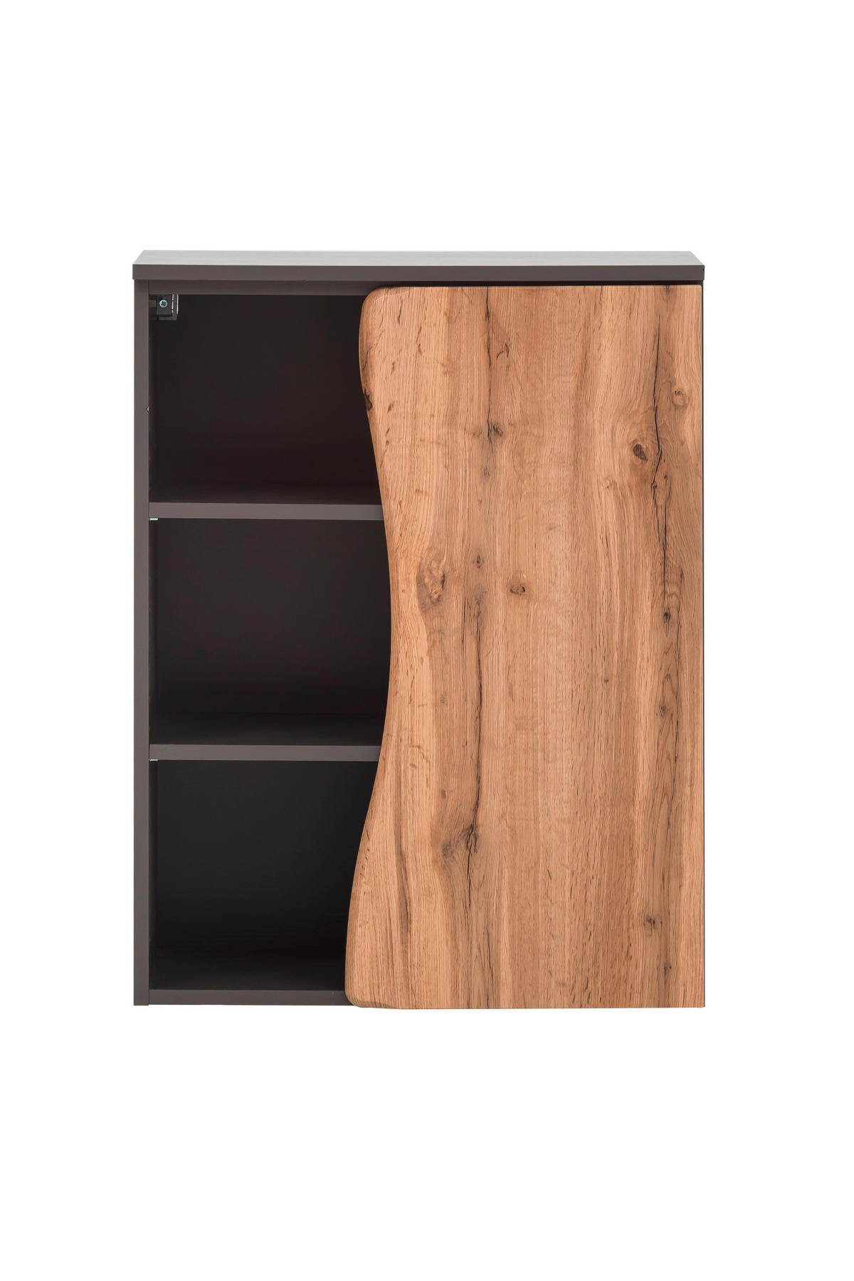 UNTERSCHRANK 60/79/35 cm   - Silberfarben/Eiche Wotan, Natur, Holzwerkstoff/Kunststoff (60/79/35cm) - Xora
