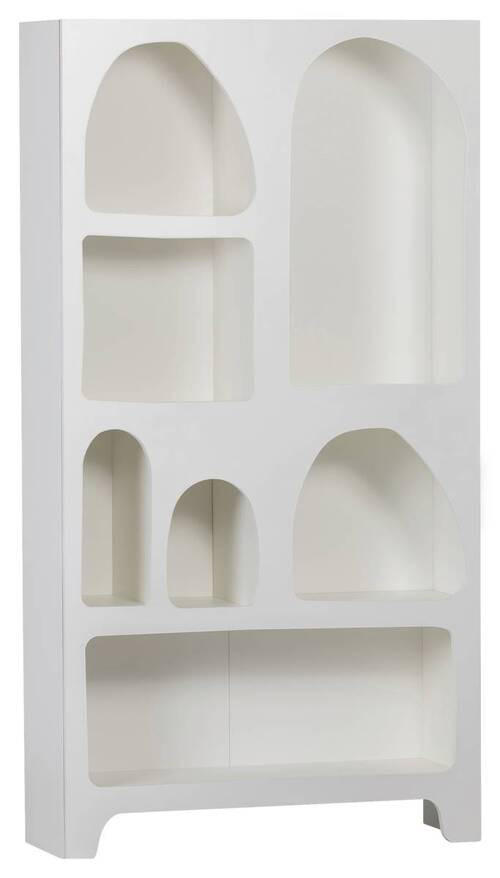 REGAL Weiß - Weiß, KONVENTIONELL, Holzwerkstoff (95/180/32cm) - Ambia Home
