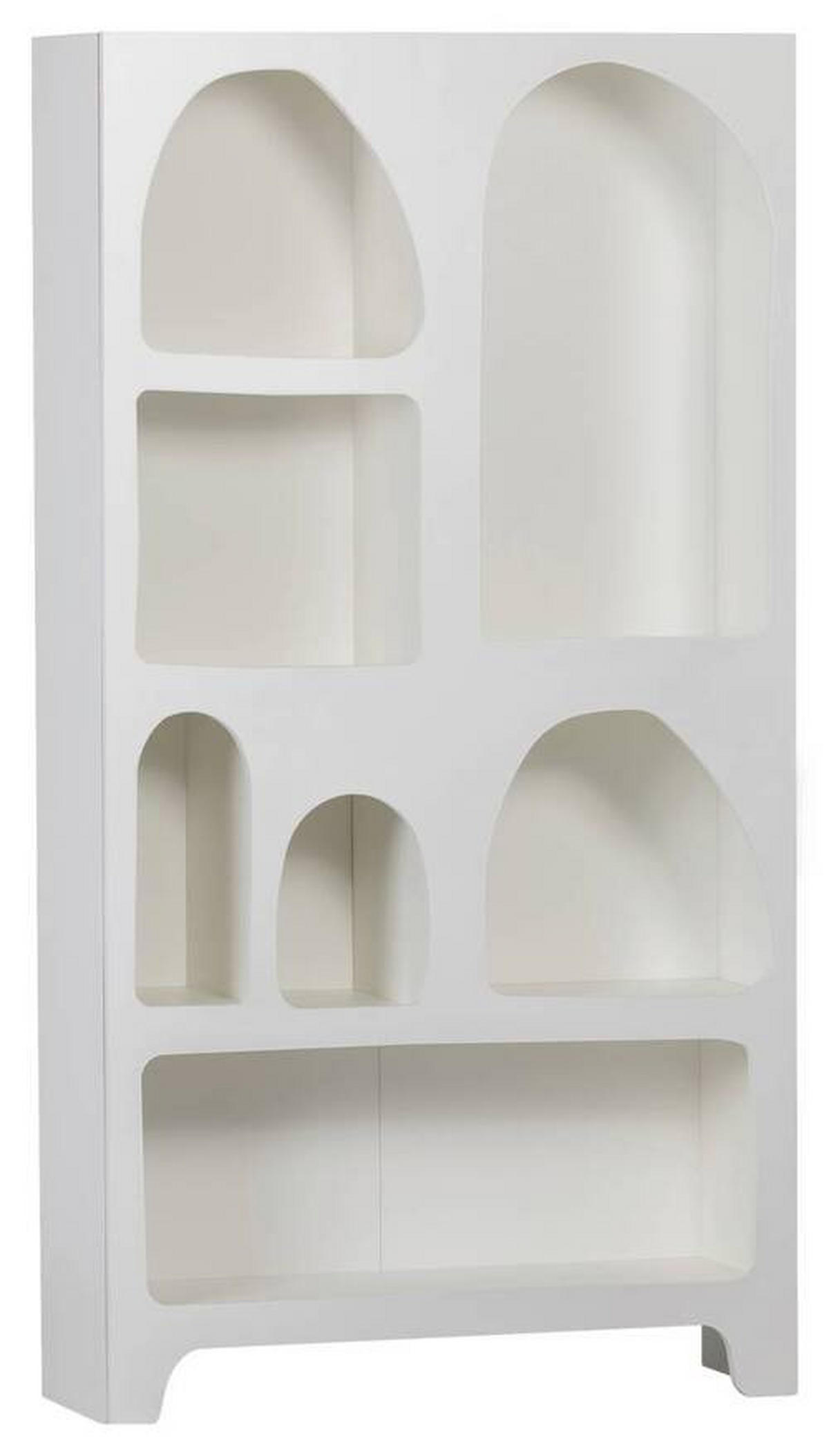 REGAL Weiß  - Weiß, KONVENTIONELL, Holzwerkstoff (95/180/32cm) - Ambia Home