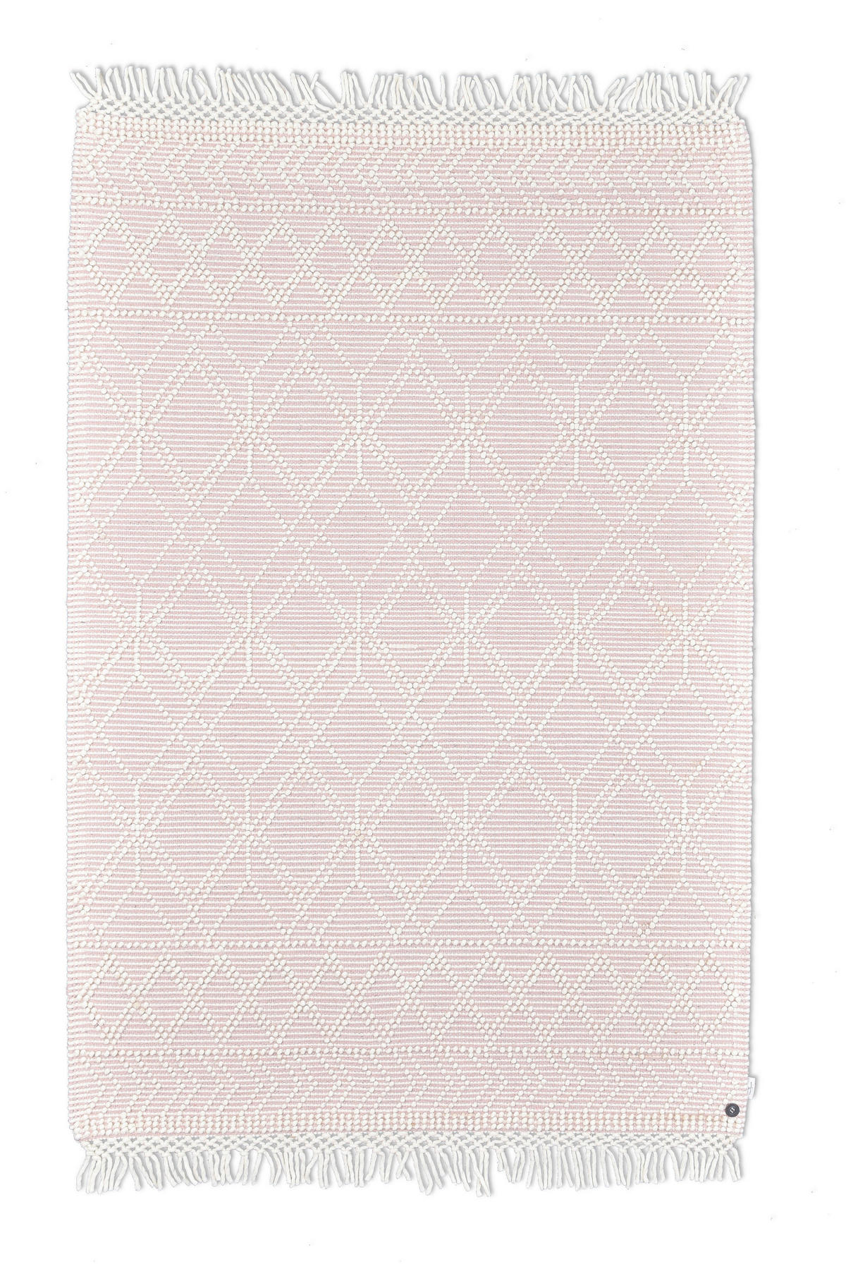 HANDWEBTEPPICH 65/135 cm Colored Macrame - Three  - Rosa, Design, Textil (65/135cm) - Tom Tailor