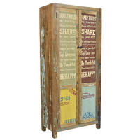 GARDEROBENSCHRANK  in 80/180/40 cm  - Multicolor/Schwarz, Design, Holz/Metall (80/180/40cm) - MID.YOU