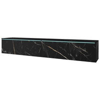 LOWBOARD Vera  in 180/30/33 cm  - Graphitfarben/Grau, Basics, Holzwerkstoff/Kunststoff (180/30/33cm) - P & B