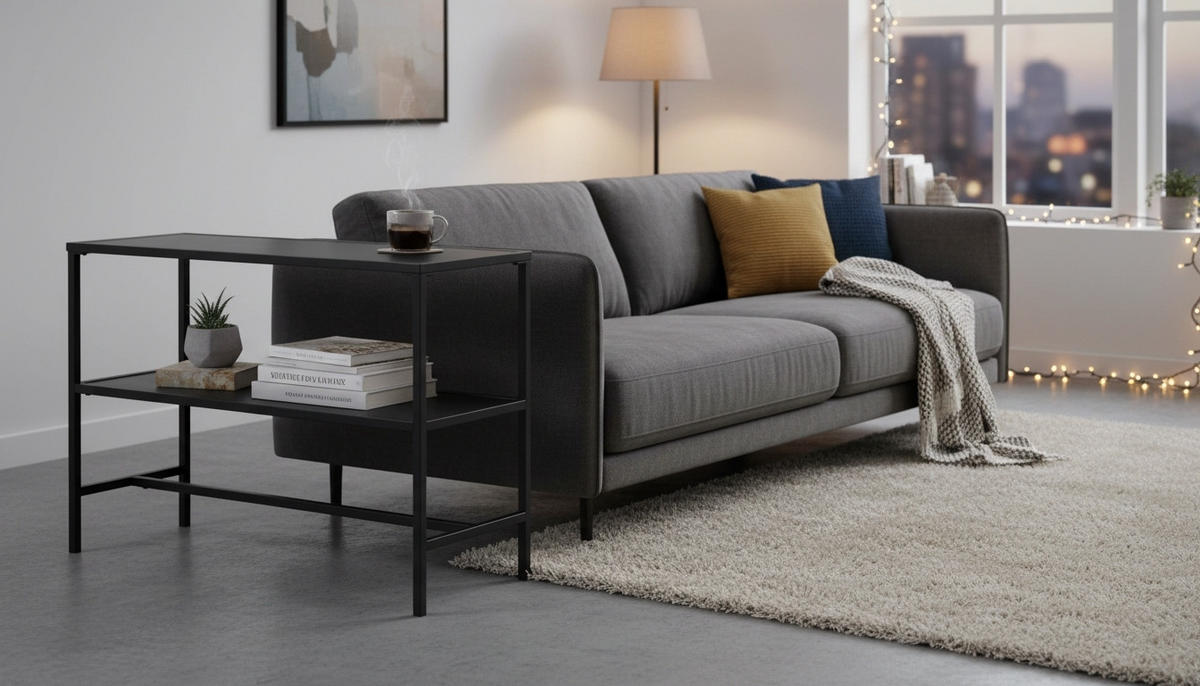 REGAL Grau, Schwarz  - Schwarz/Grau, Trend, Keramik/Metall (80/55/30cm) - Novel
