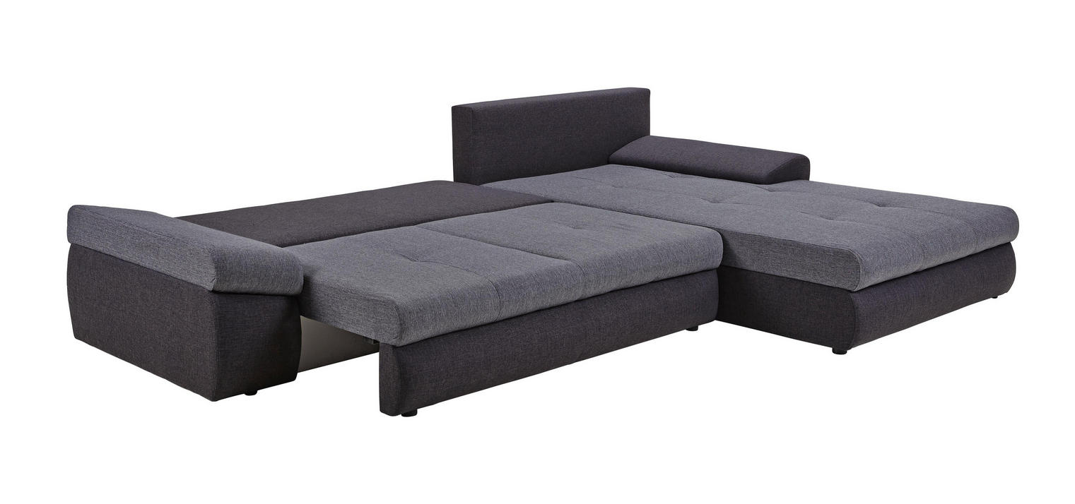CARRYHOME Ecksofa mit Schlaffunktion und Bettkasten
