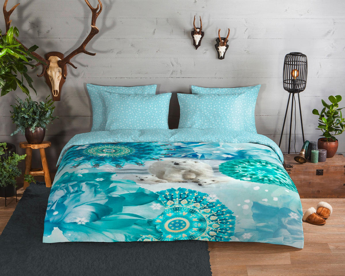 KINDERBETTWÄSCHE 140/200 cm  - Blau/Hellblau, Trend, Textil (140/200cm)
