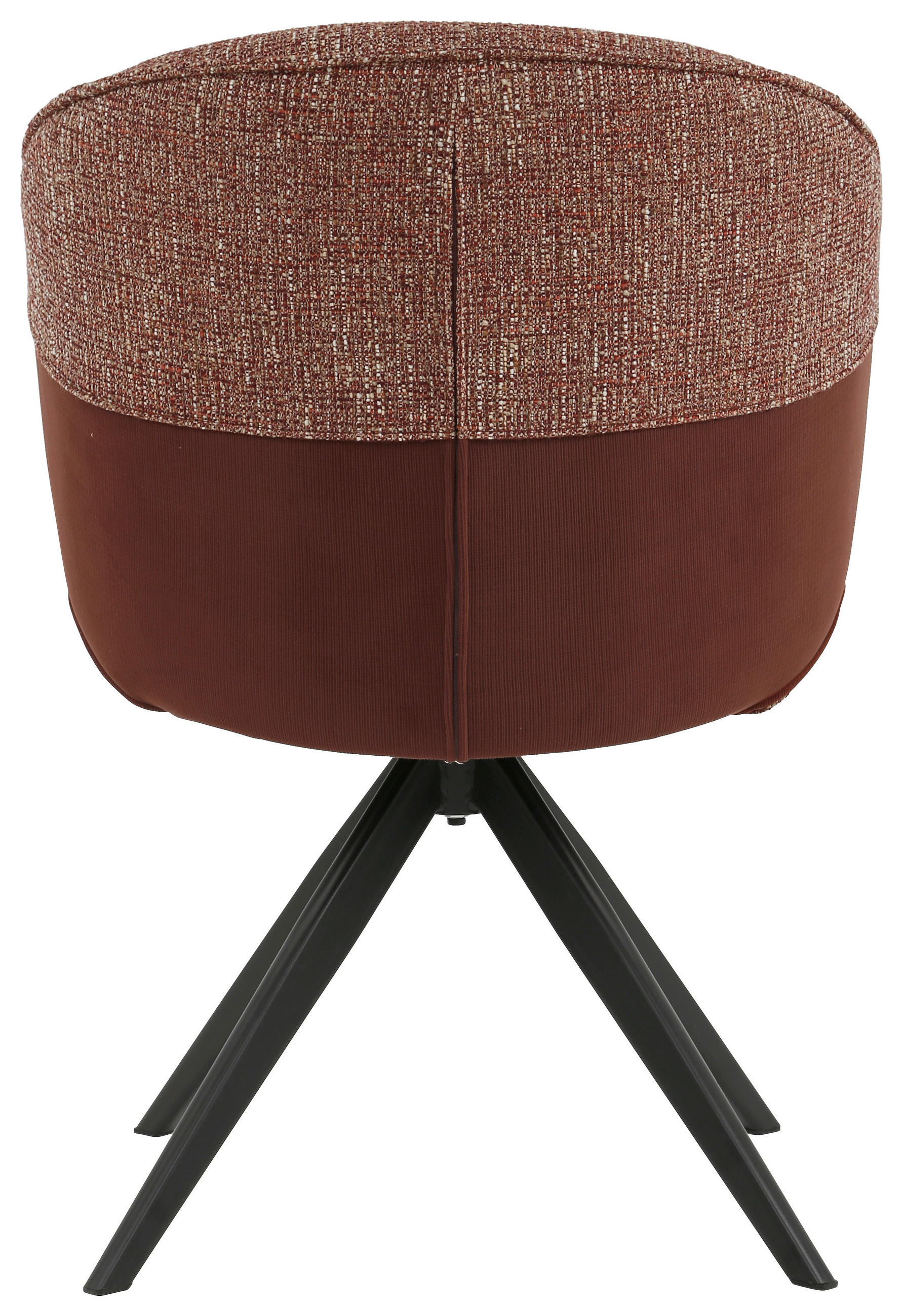 ARMLEHNSTUHL  in Eisen Webstoff, Mikrofaser  - Rot/Schwarz, Design, Textil/Metall (61/82,5/63cm) - Novel