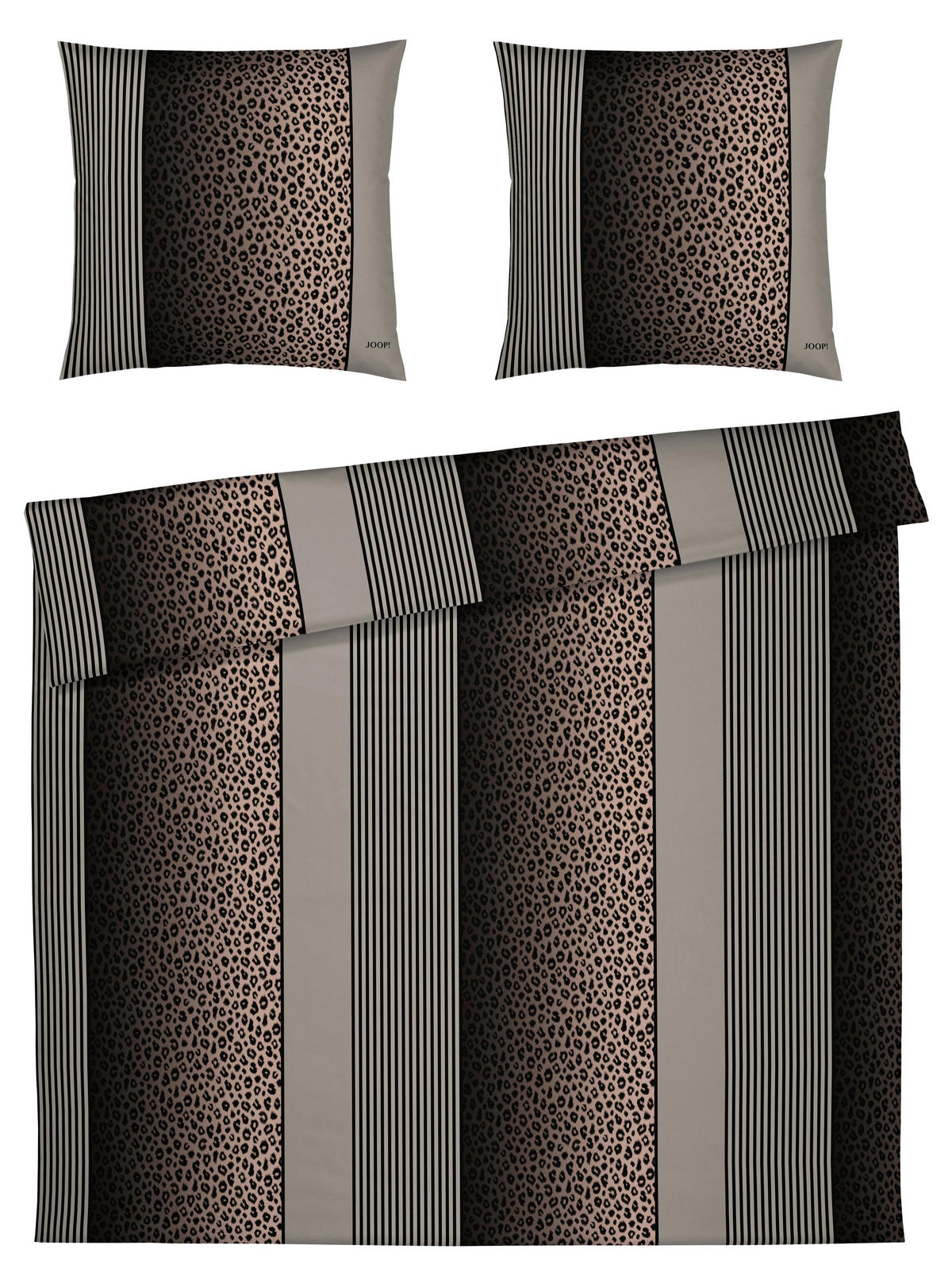 BETTWÄSCHE Joop! Leo Makosatin 200/200 cm  - Taupe, Design, Textil (200/200cm) - Joop!