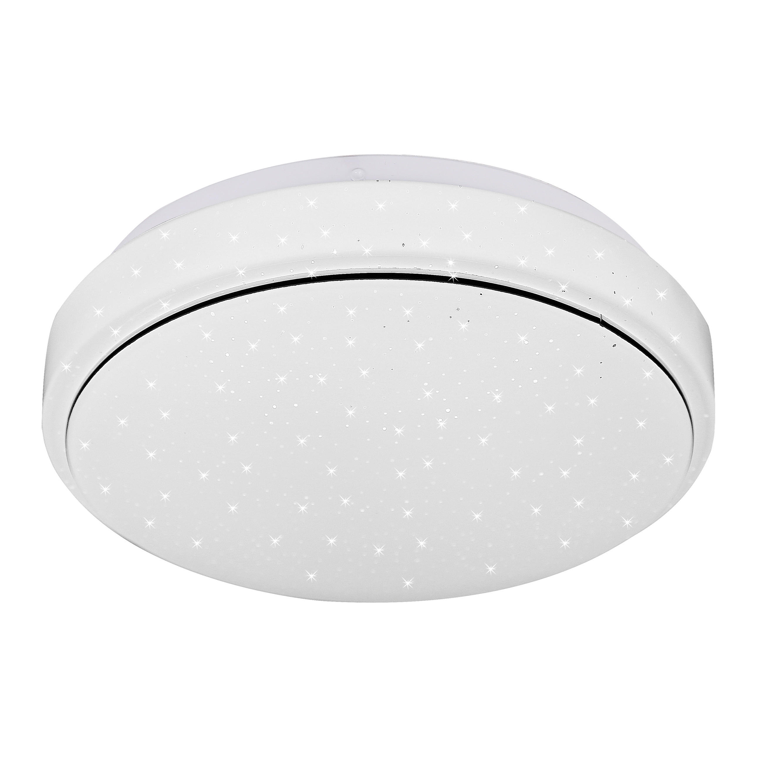 LED-TAKLAMPA Jasper 26/26/6.5 cm  - vit, Klassisk, metall/plast (26/26/6.5cm)
