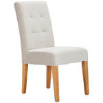 STUHL in Holz, Textil Eichefarben, Beige  - Eichefarben/Beige, LIFESTYLE, Holz/Textil (42/95/57cm) - Carryhome