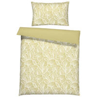 BETTWÄSCHESET Satin 160/210 cm  65 cm/65 cm  - Gelb, Basics, Textil (160/210cm) - Ambiente