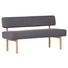 SITZBANK in Anthrazit - Anthrazit/Buchefarben, KONVENTIONELL, Holz/Textil (160/87/58cm) - Cantus SITZBANK in Anthrazit - Anthrazit/Buchefarben, KONVENTIONELL, Holz/Textil (160/87/58cm) - Cantus