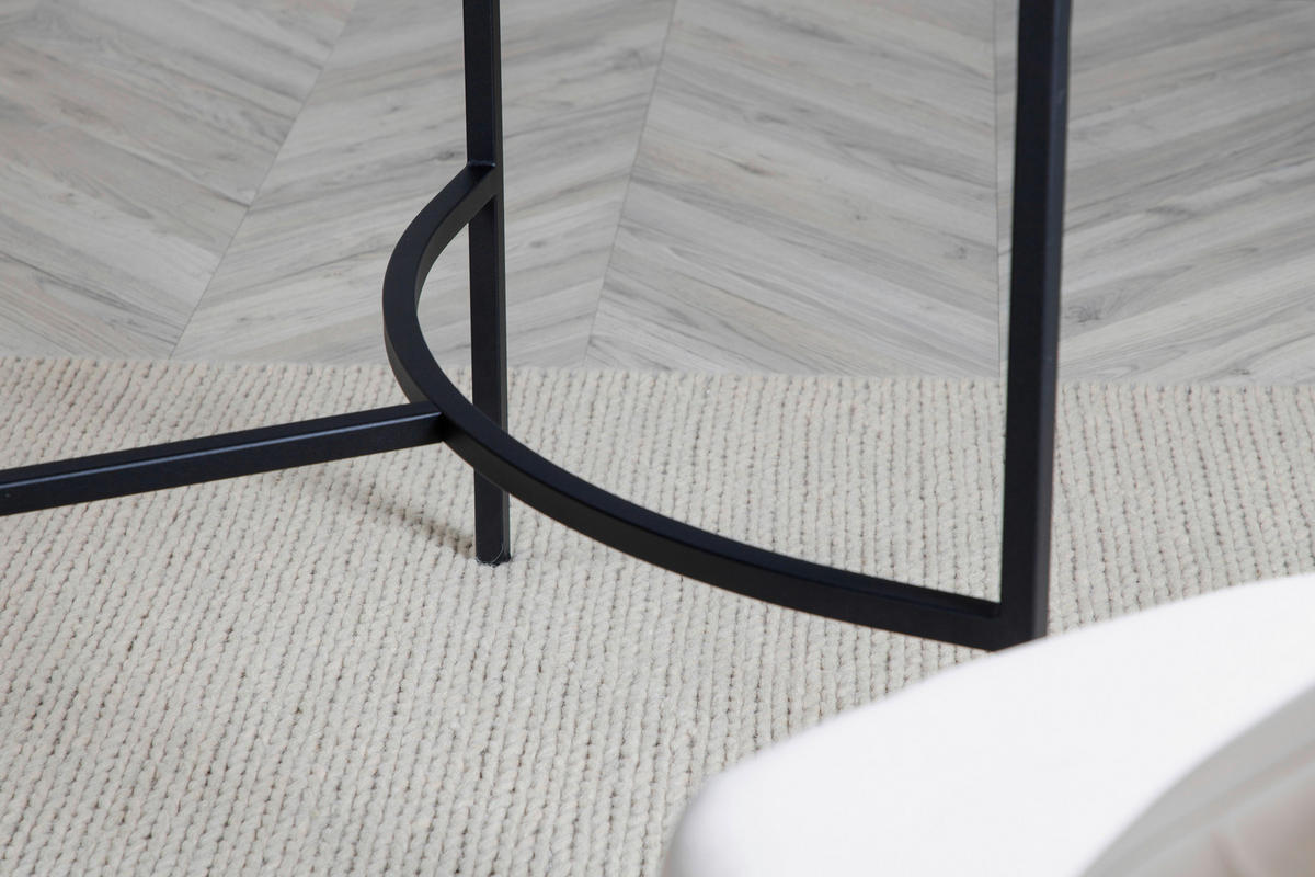 FLACHWEBETEPPICH 160/230 cm Weiß  - Weiß, LIFESTYLE, Textil (160/230cm) - P & B
