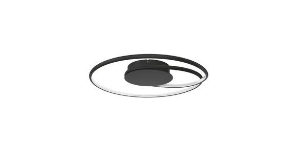 LED-DECKENLEUCHTE 45/8 cm   - Schwarz, LIFESTYLE, Kunststoff/Metall (45/8cm) - Novel