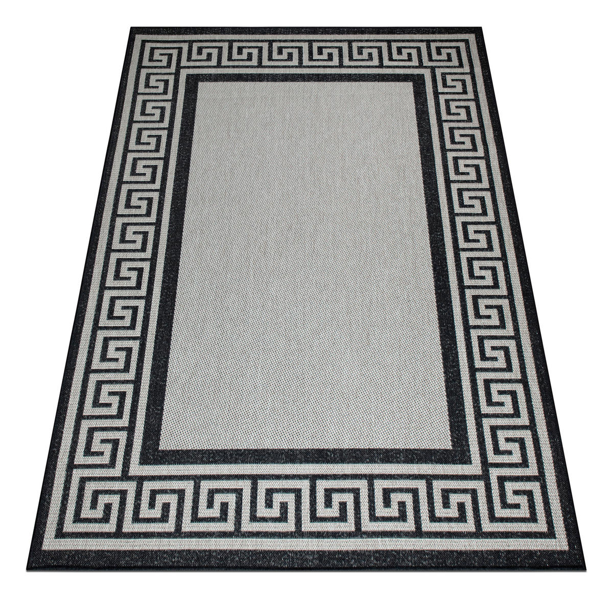 OUTDOORTEPPICH 80/150 cm Grau, Schwarz  - Schwarz/Grau, Design, Kunststoff (80/150cm) - Novel