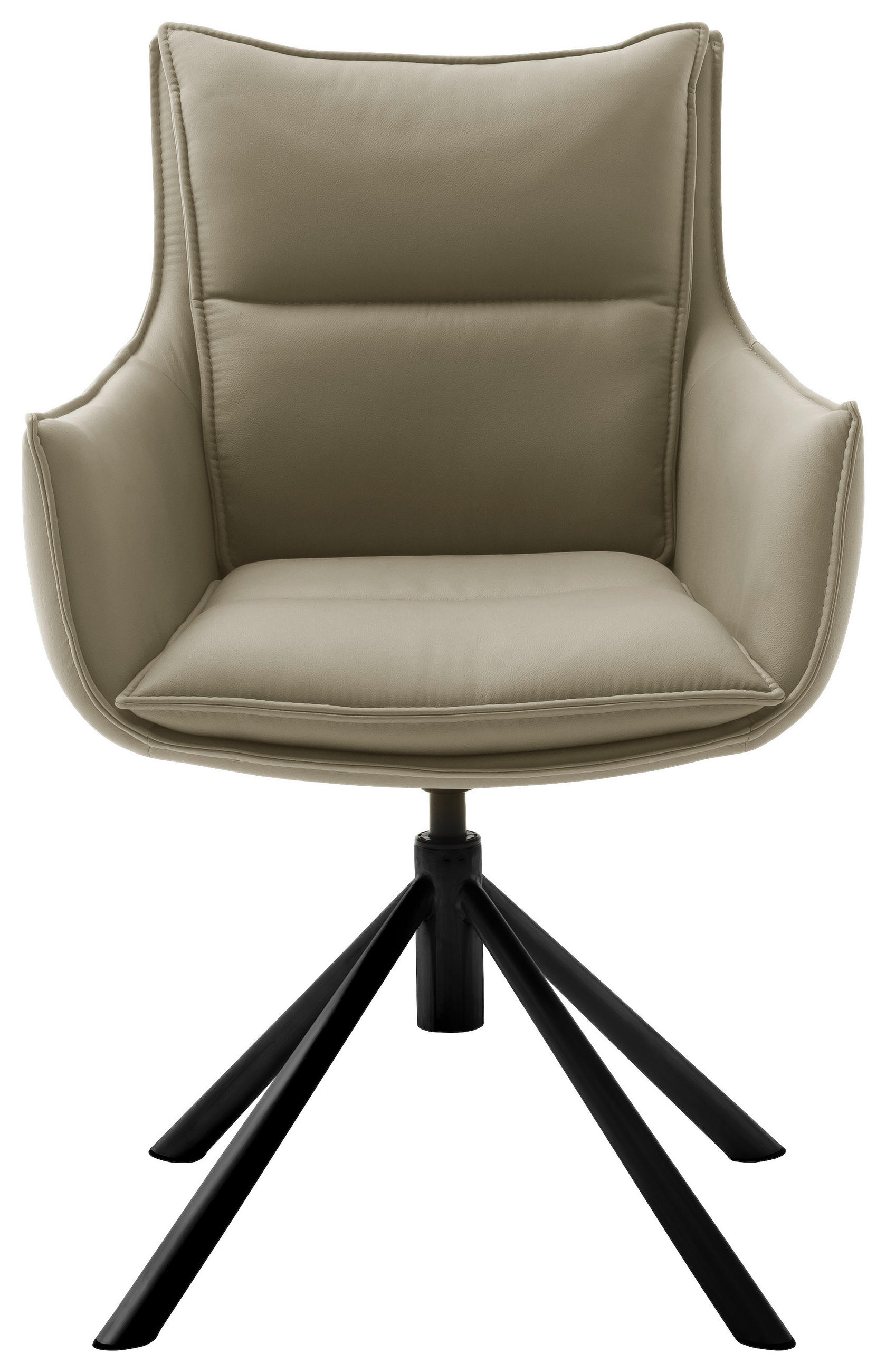 STOLICA SA RUKONASLONOM  crna, kapućino       - crna/kapućino, Dizajnerski, metal/tekstil (60/90/65cm) - Novel