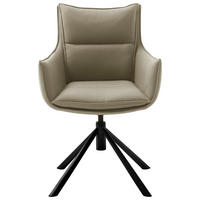 STOLICA SA RUKONASLONOM  crna, kapućino       - crna/kapućino, Dizajnerski, metal/tekstil (60/90/65cm) - Novel